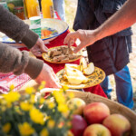 Stand mit regionalen Produkten beim Genusswandern auf dem SeeGang