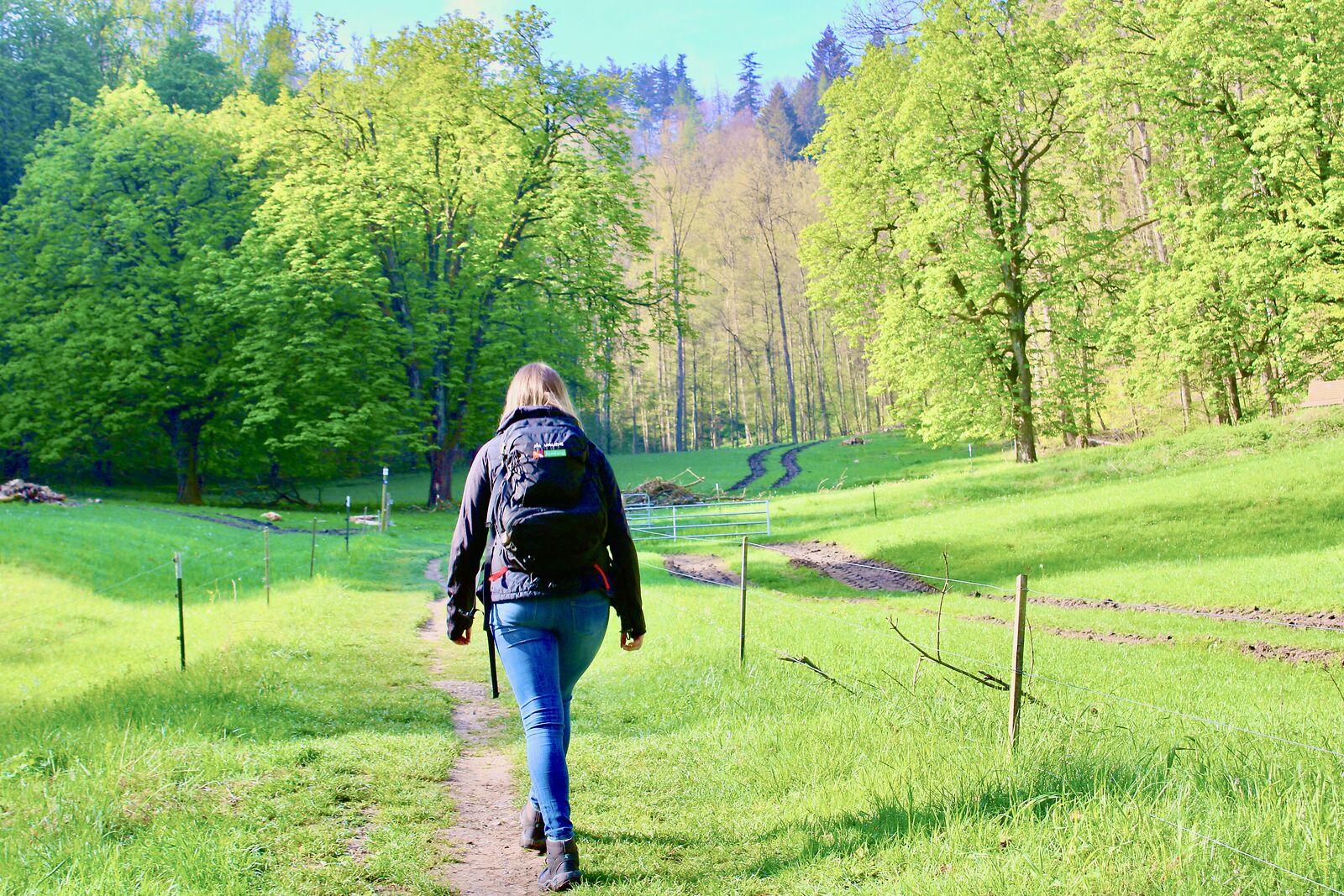 IMG_3927 Wanderin mit SeeGang Rucksack unterwegs auf dem Premiumwanderweg bei Bodman