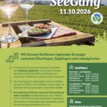 Plakat Genusswandern auf dem Premiumwanderweg SeeGang 2026